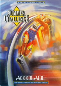 Summer Challenge PAL Sega Mega Drive PAL box art